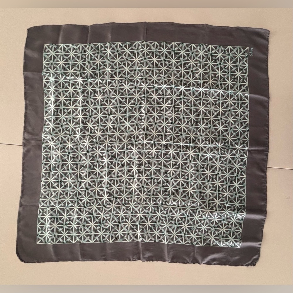 Echo | Ladies Echo Geometric Pattern Square Silk … - image 2